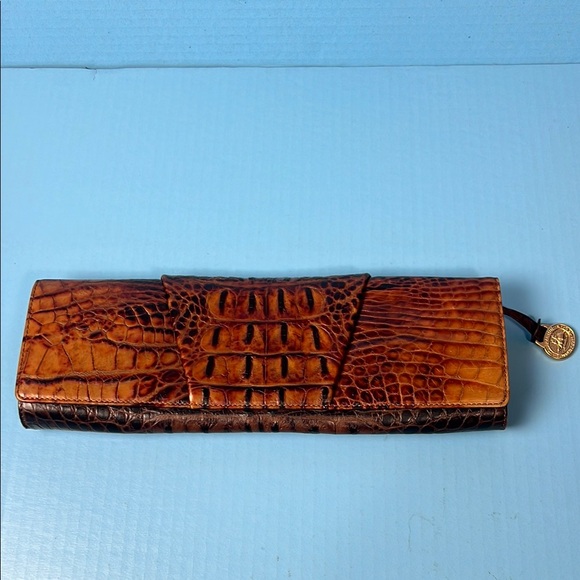 Brahmin Crocodile Embossed Purse Clutch 25th Anniversary Edition